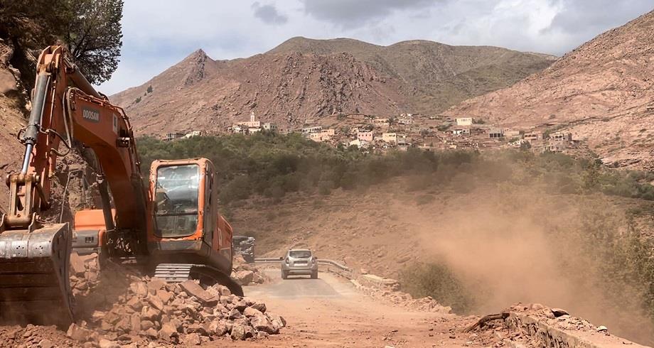 جميع الطرق في إقليم الحوز المتضررة من الزلزال